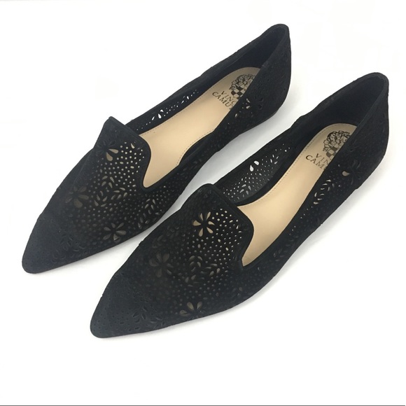 Vince Camuto Shoes - Vince Camuto VC-Earina Black Suede Loafers
